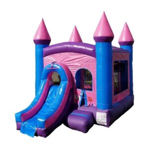 Pink Castle Combo Bounce House