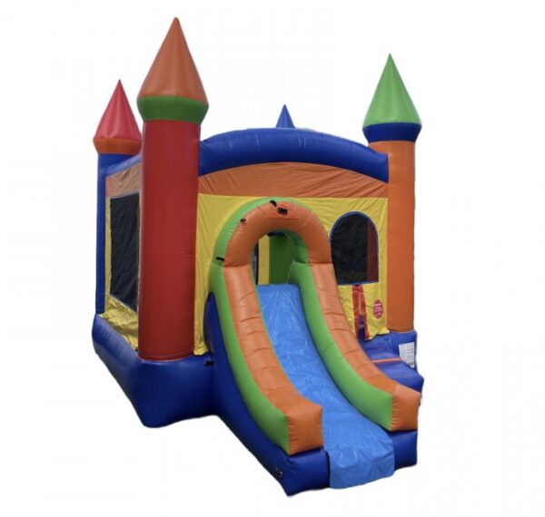 Rainbow Castle Combo Bounce House